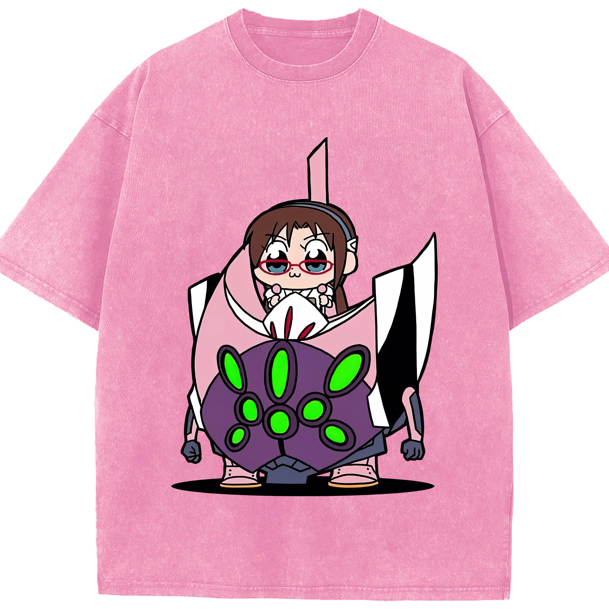（画像用） EVA 新世紀エヴァンゲリオン 綿100% ヴィンテージ風 半袖Tシャツ（フロントプリント）